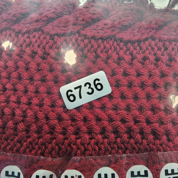 Mens Red Geoffrey Beene Pullover Cable Knit Sweater Crew Neck Long Sleeve Size L - Picture 10 of 10